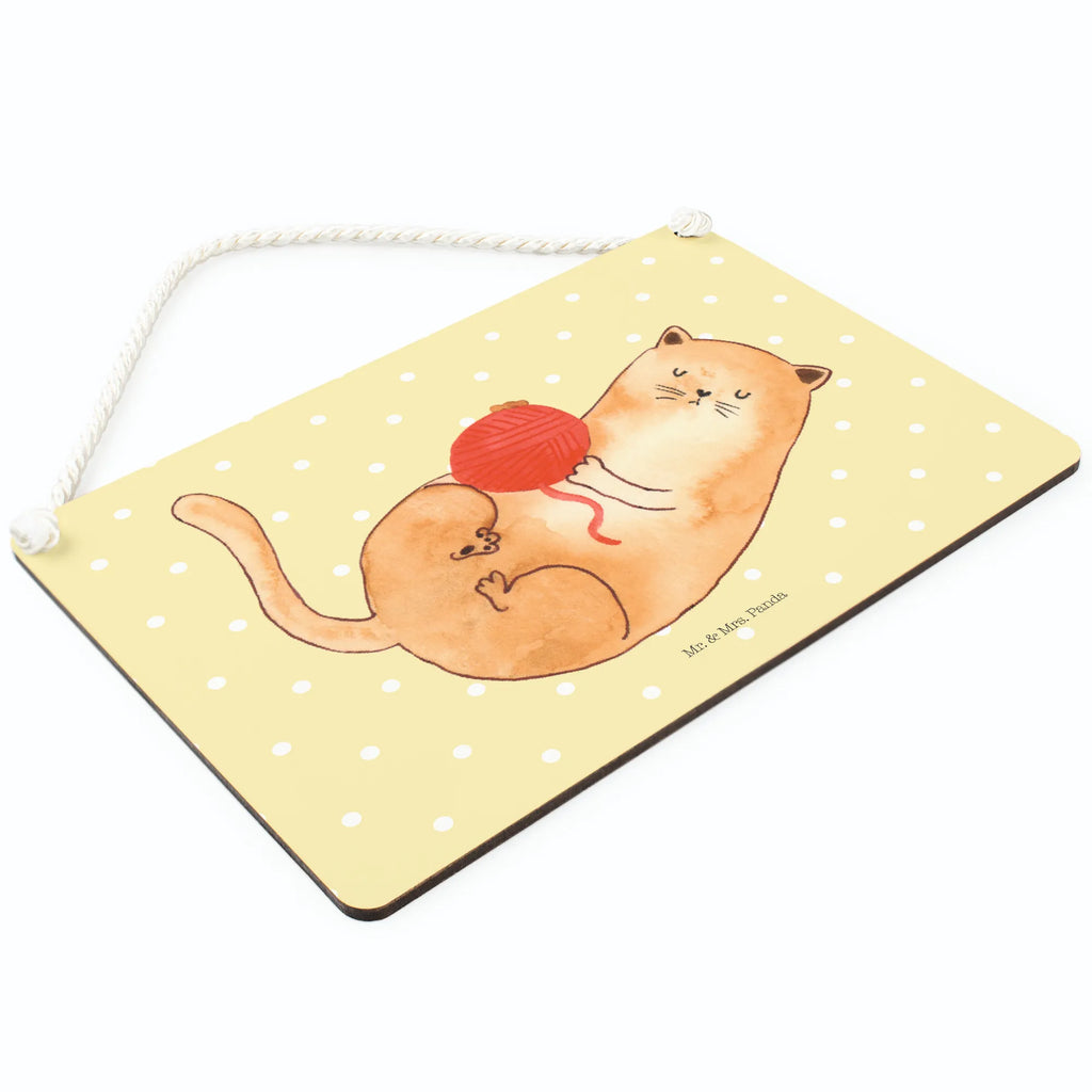 Decorative sign Cat Wool cat, tomcat, kitty, meow, kitten, housecat, mama cat, love cats, cat image, cat fan, cat lover, cat fancier, cat decoration, gift for cat lover, cat owner, funny cats, cat sayings, cat motto, funny cat gifts, fan merchandise, cat stuff, animal lover, ball of wool, play, wool, playful, pussy, pet, cats, Cats