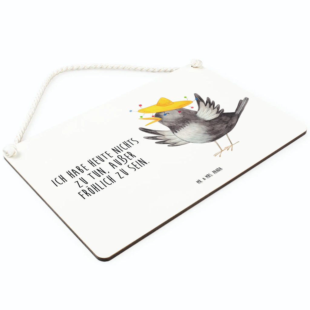 Dekoracyjny znak kruk Sombrero Deko Wandtafel, Badschild, Dekoschild, dekoration schild, Schild, hängeschild, dekotafel, Holzschild, Küchenschild, holzbild, wandhänger, Türschild, Türschild Familie, Holztafel, Wandschild, Schild mit Spruch, Spruchschild, dekoschilder, sprüche schild, Motivschild, Deko Schild, wandtafel, Lustige Sprüche, Tiere, Tiermotive, Gute Laune, Glück Spruch, Froh, glücklich sein, Fröhlich sein, Spruch Positiv, Motivation, Elster, Vögel, Rabe, Vogel