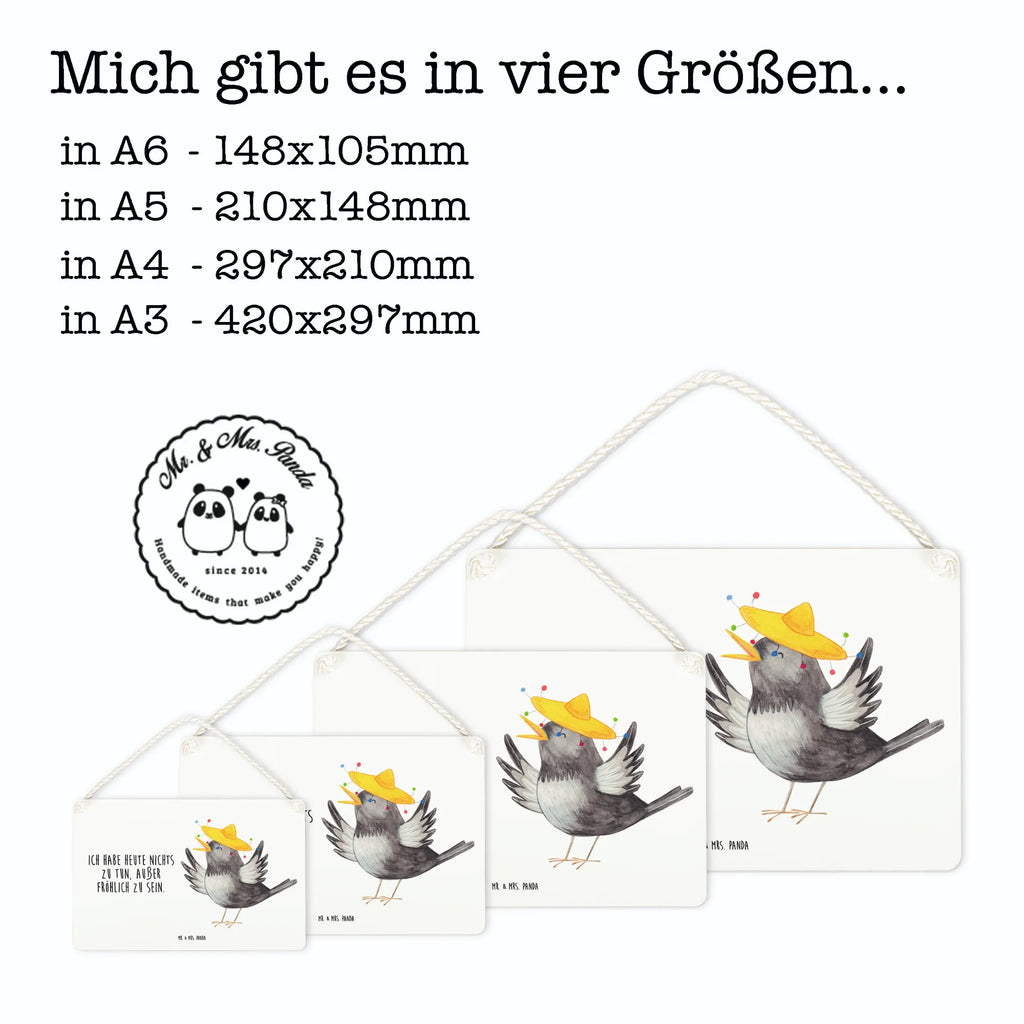 Dekoracyjny znak kruk Sombrero Deko Wandtafel, Badschild, Dekoschild, dekoration schild, Schild, hängeschild, dekotafel, Holzschild, Küchenschild, holzbild, wandhänger, Türschild, Türschild Familie, Holztafel, Wandschild, Schild mit Spruch, Spruchschild, dekoschilder, sprüche schild, Motivschild, Deko Schild, wandtafel, Lustige Sprüche, Tiere, Tiermotive, Gute Laune, Glück Spruch, Froh, glücklich sein, Fröhlich sein, Spruch Positiv, Motivation, Elster, Vögel, Rabe, Vogel