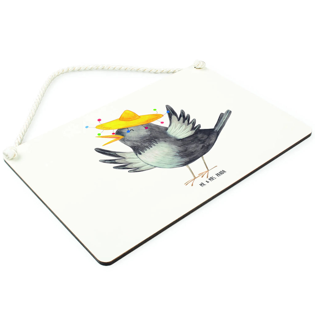 Dekoracyjny znak kruk Sombrero Deko Wandtafel, Badschild, Dekoschild, dekoration schild, Schild, hängeschild, dekotafel, Holzschild, Küchenschild, holzbild, wandhänger, Türschild, Türschild Familie, Holztafel, Wandschild, Schild mit Spruch, Spruchschild, dekoschilder, sprüche schild, Motivschild, Deko Schild, wandtafel, Lustige Sprüche, Tiere, Tiermotive, Gute Laune, Glück Spruch, Froh, glücklich sein, Fröhlich sein, Spruch Positiv, Motivation, Elster, Vögel, Rabe, Vogel