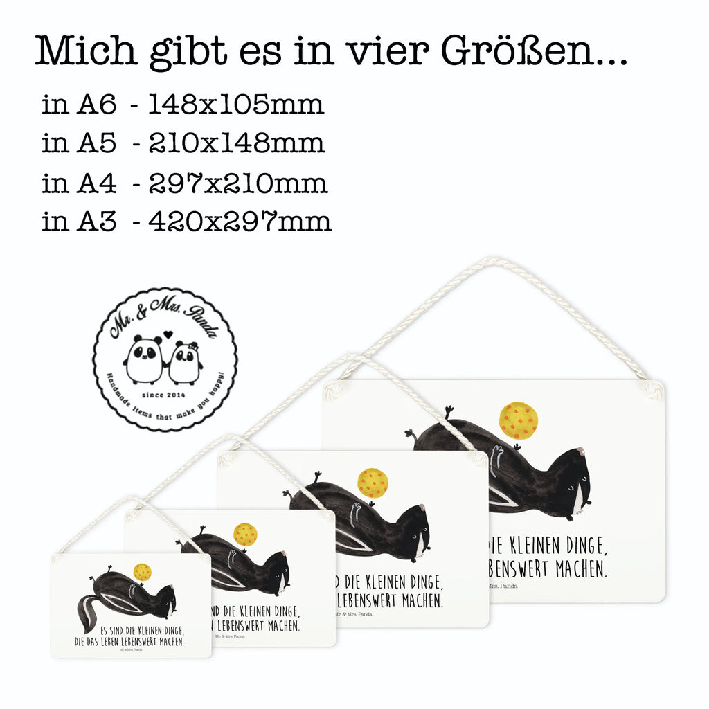 Dekoracyjny znak skunks piłka Schild, hängeschild, Badschild, wandtafel, Dekoschild, Küchenschild, Türschild Familie, dekoschilder, Holzschild, sprüche schild, Schild mit Spruch, Motivschild, dekoration schild, holzbild, Deko Schild, dekotafel, wandhänger, Deko Wandtafel, Spruchschild, Türschild, Wandschild, Holztafel, Skunk, Stinktier, Stinker, Wildtier, Verspielt, Stinki, Raubtier, Weisheit