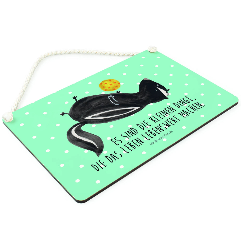 Dekoracyjny znak skunks piłka Schild, hängeschild, Badschild, wandtafel, Dekoschild, Küchenschild, Türschild Familie, dekoschilder, Holzschild, sprüche schild, Schild mit Spruch, Motivschild, dekoration schild, holzbild, Deko Schild, dekotafel, wandhänger, Deko Wandtafel, Spruchschild, Türschild, Wandschild, Holztafel, Skunk, Stinktier, Stinker, Wildtier, Verspielt, Stinki, Raubtier, Weisheit