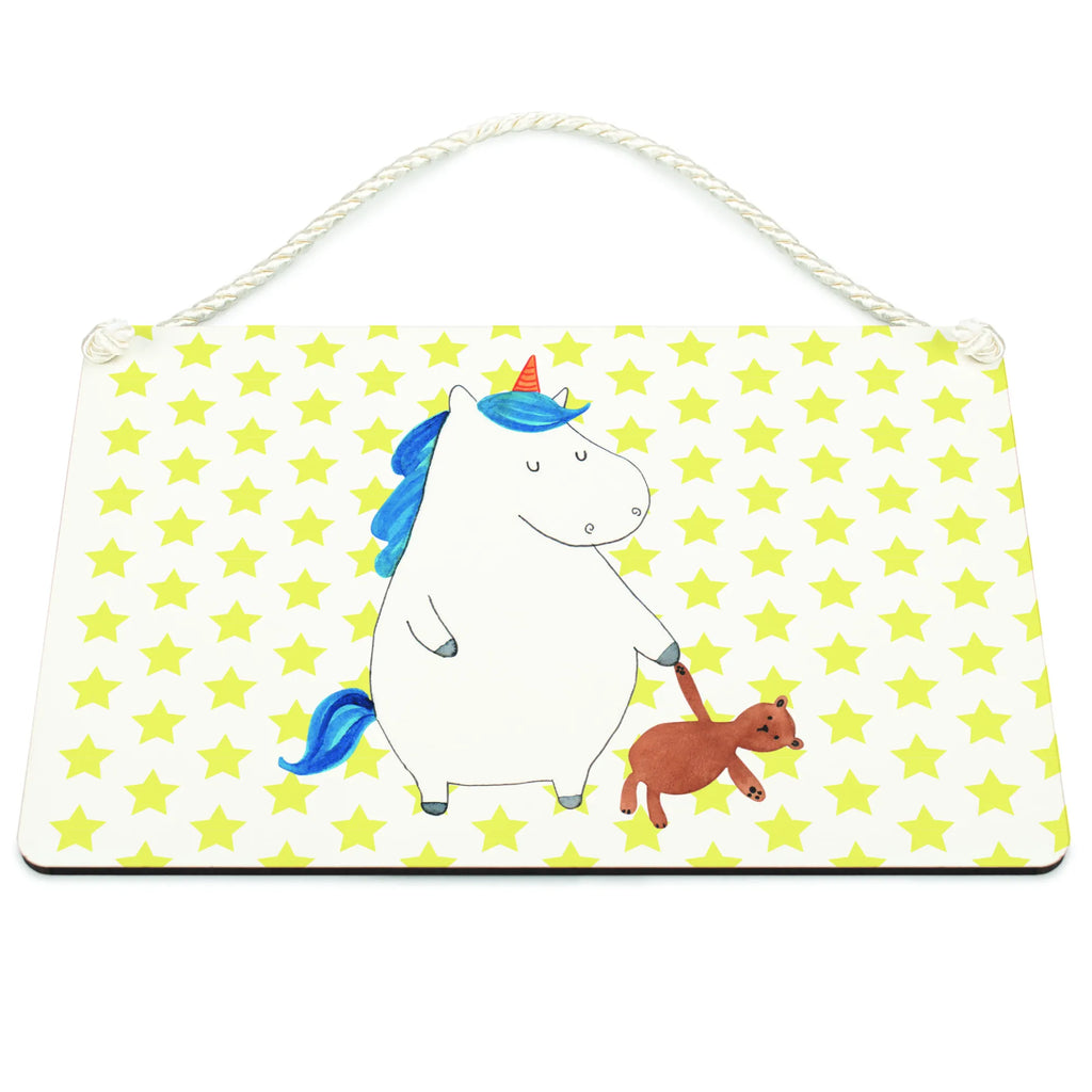 Decorative sign unicorn teddy unicorn, unicorns, single life, bed, dreaming, child gift, Unicorn, sweet, single, child present, sleep, girlfriend, good night