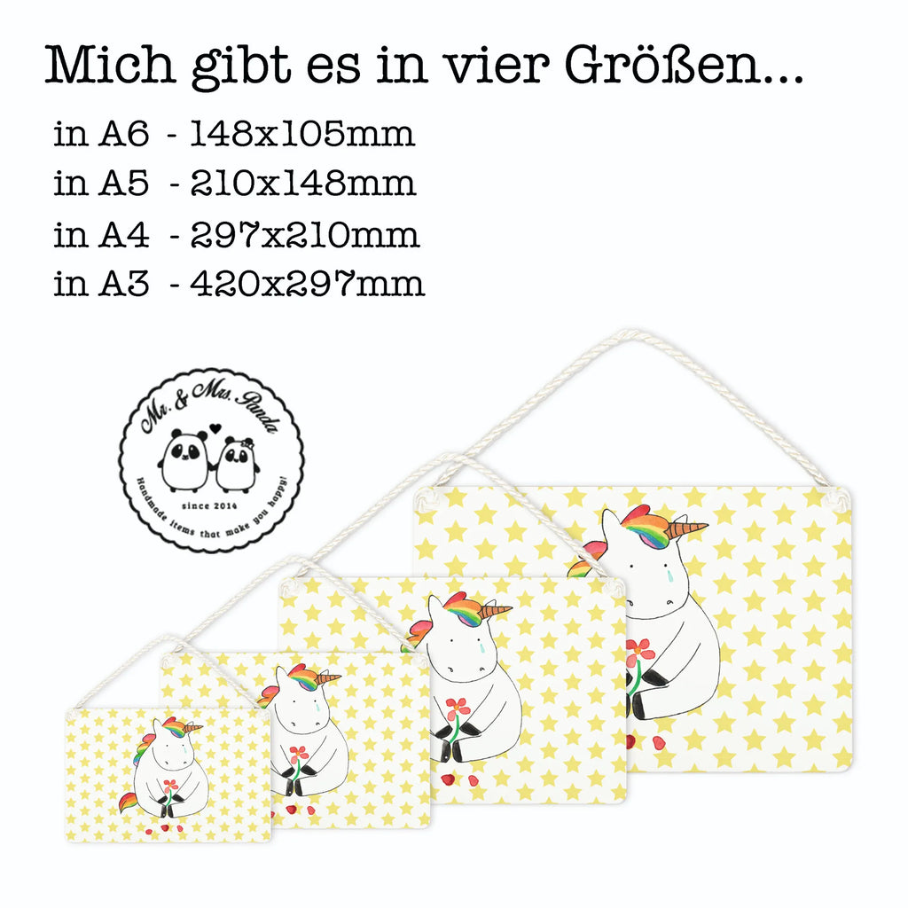 Dekoracyjny znak Jednorożec Smutny Jednorożec, jednorożce, dekoracje jednorożca, jednorożec