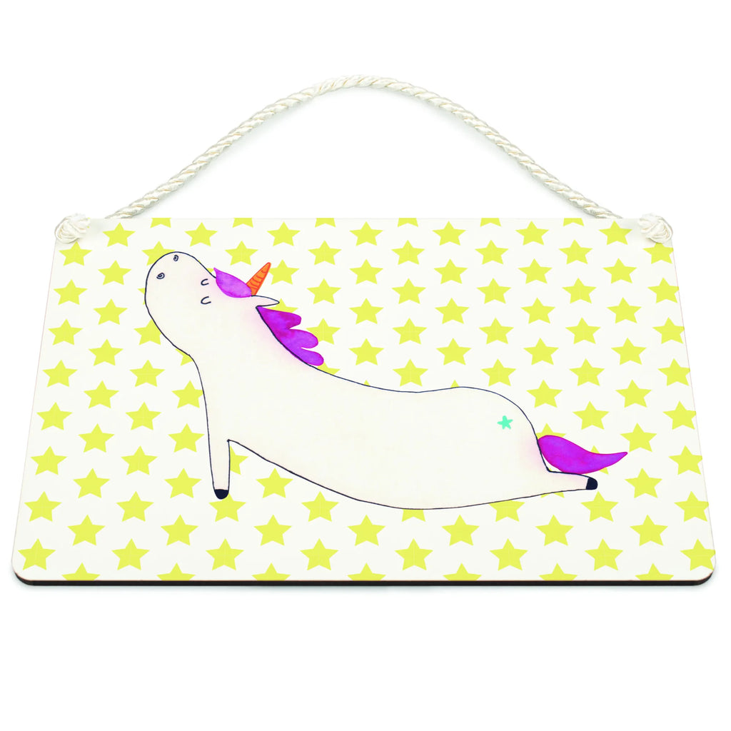 Decorative sign unicorn yoga unicorn, unicorns, funny, sweet, gift, present, Unicorn, sports, yoga, mindfulness, relaxation, Namaste