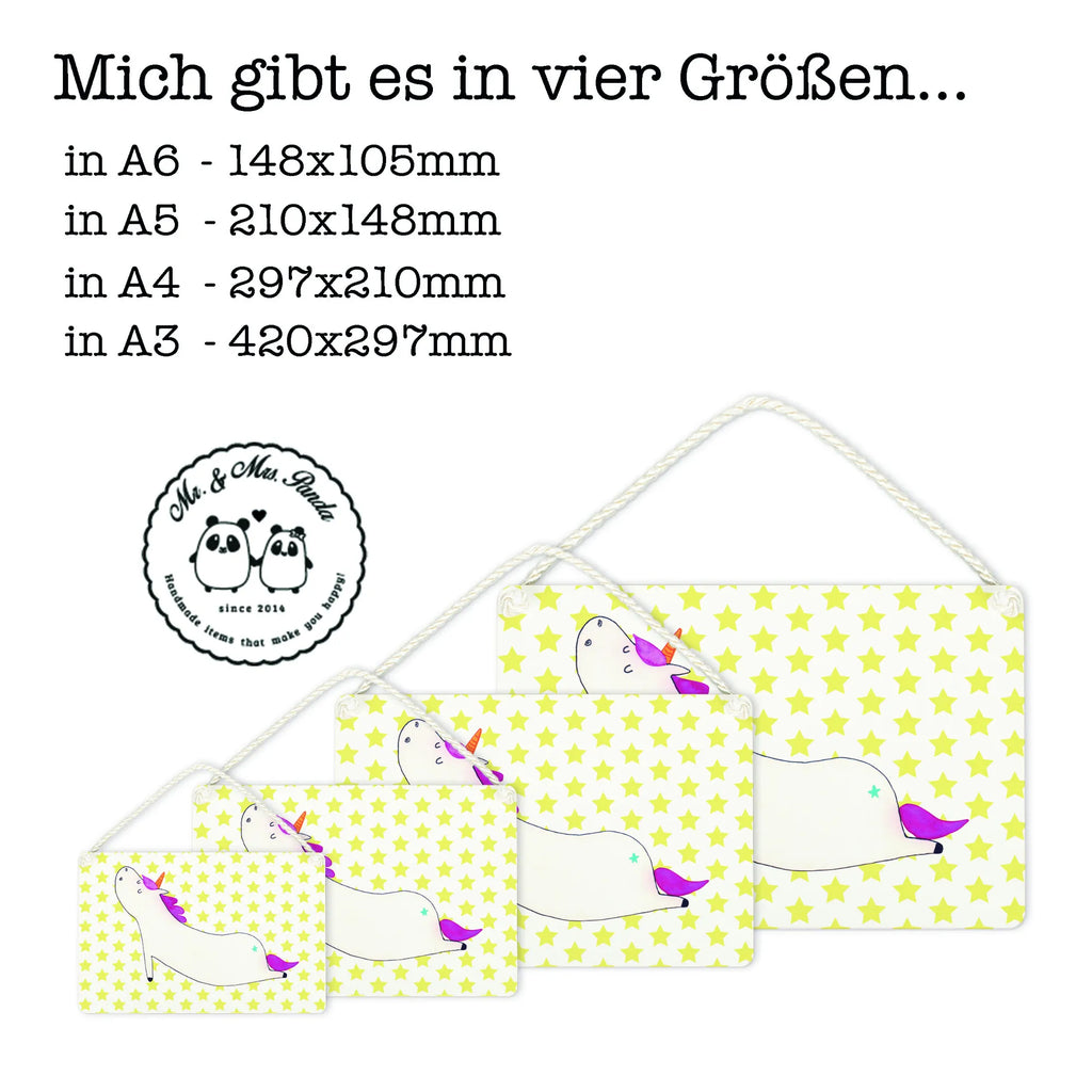 Decorative sign unicorn yoga unicorn, unicorns, funny, sweet, gift, present, Unicorn, sports, yoga, mindfulness, relaxation, Namaste