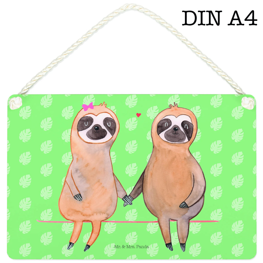 Decorative sign sloth pair Sloth, sloth, trend animal, in love, lazy, relax, sloth couple, love, lovers, sloth love, engaged, together, favourite animal