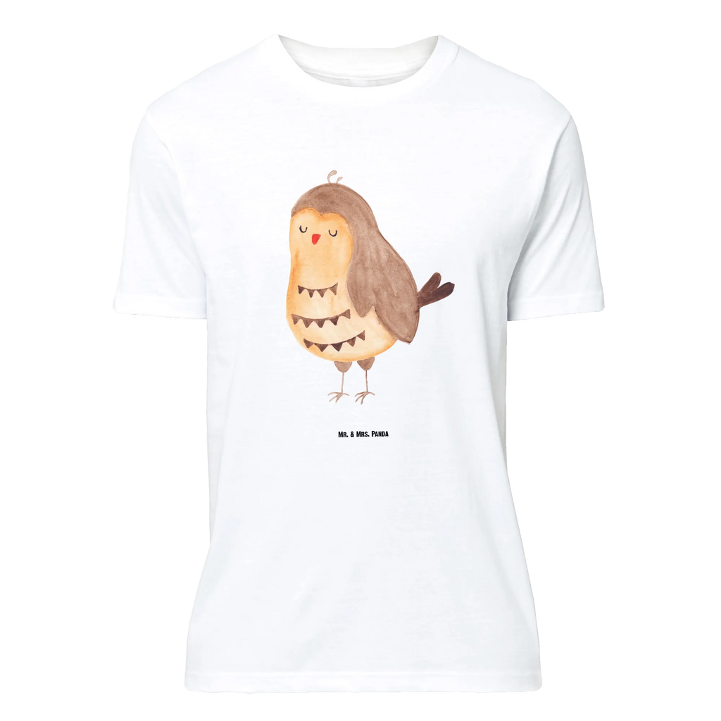 T-Shirt Standard Eule Zufrieden T-Shirt, Schlafshirt, Nachthemd, Lustiges T-Shirt, Junggesellenabschied, Damen, T-Shirt mit Spruch, Herrn, Shirt, Jubiläum, Tshirt, Geburstag, Eule, Wortspiel Lustig, Geschenk Hochzeitstag, Romantisch, Liebe Spruch, Owl, Eule Spruch, Spruch schön, Eule Deko