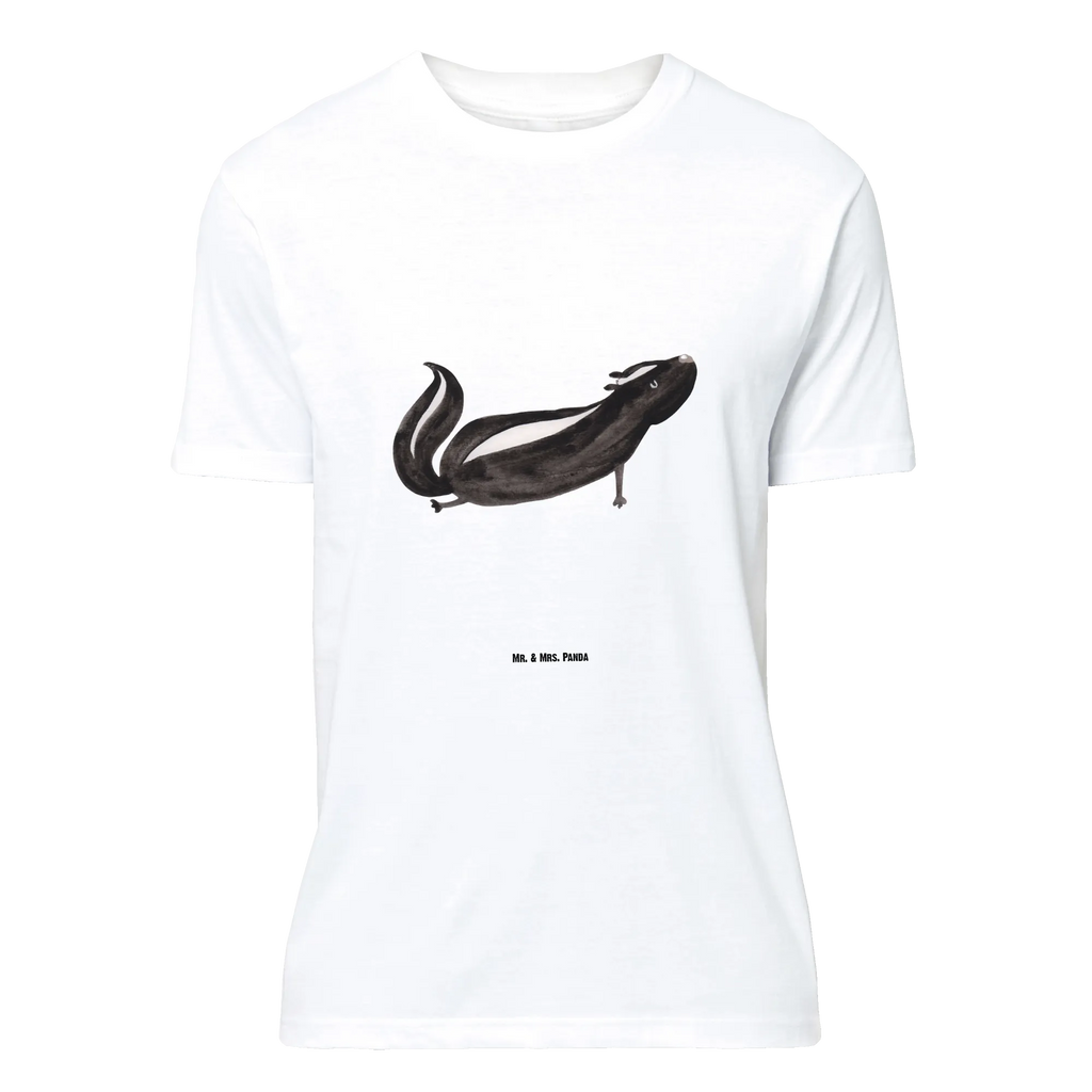 T-Shirt Standard Stinktier Yoga Damen, Shirt, Nachthemd, Jubiläum, T-Shirt, Junggesellenabschied, Herrn, Tshirt, T-Shirt mit Spruch, Geburstag, Lustiges T-Shirt, Schlafshirt, Stinktier, Skunk, Raubtier, Liebe, Stinki, Wildtier, Lebe, Stinker, Lache, Namaste, Yoga