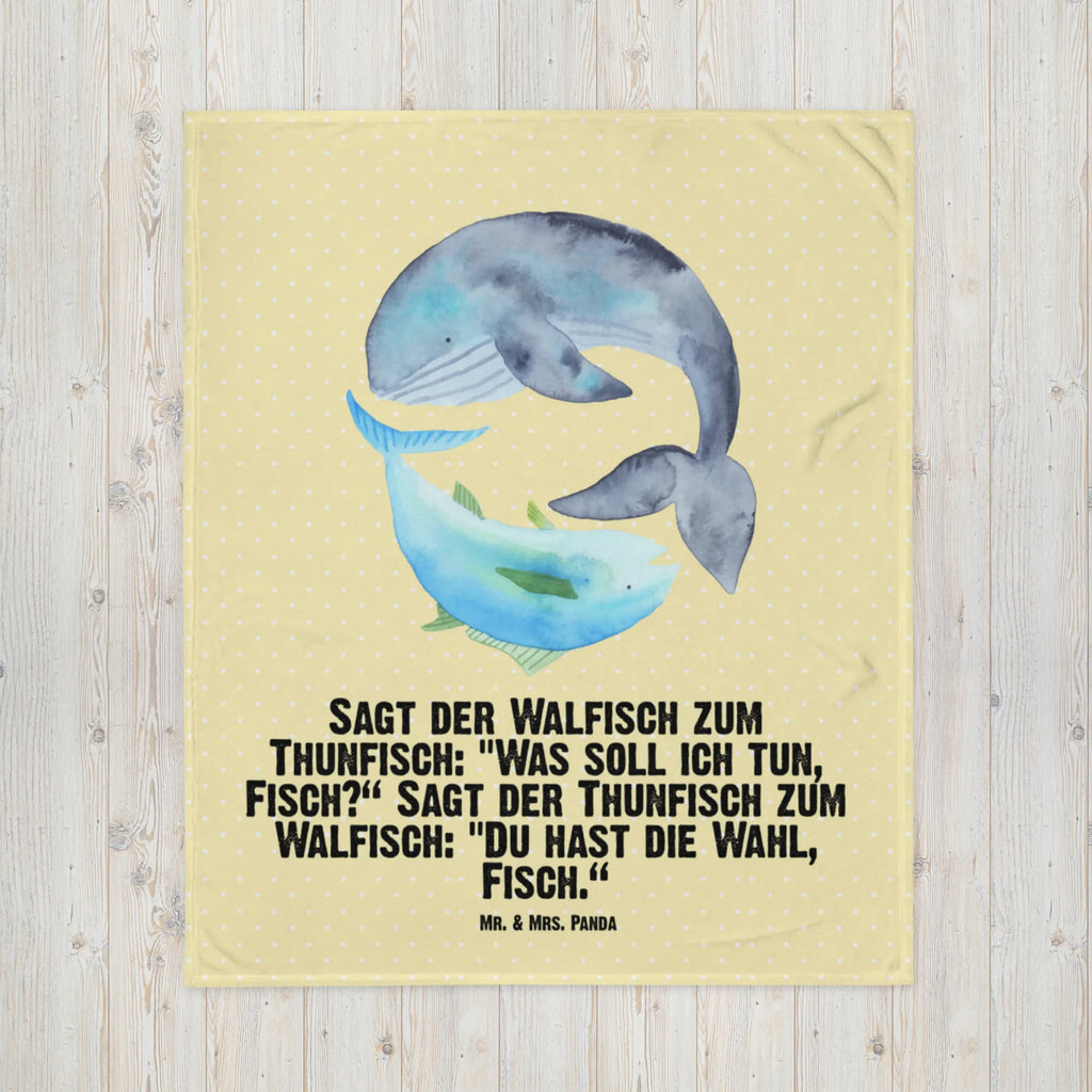 Babydecke Walfisch & Thunfisch Babygeschenk, Babydecke, Babyecke Kuscheldecke, Krabbeldecke, Geschenk Geburt, Tiermotive, Gute Laune, lustige Sprüche, Tiere, Flachwitz Geschenk, Wal, Witz, Wahl, Spruch des Tages, Tunfisch, Flachwitz, Spruch lustig, Wortwitz lustig