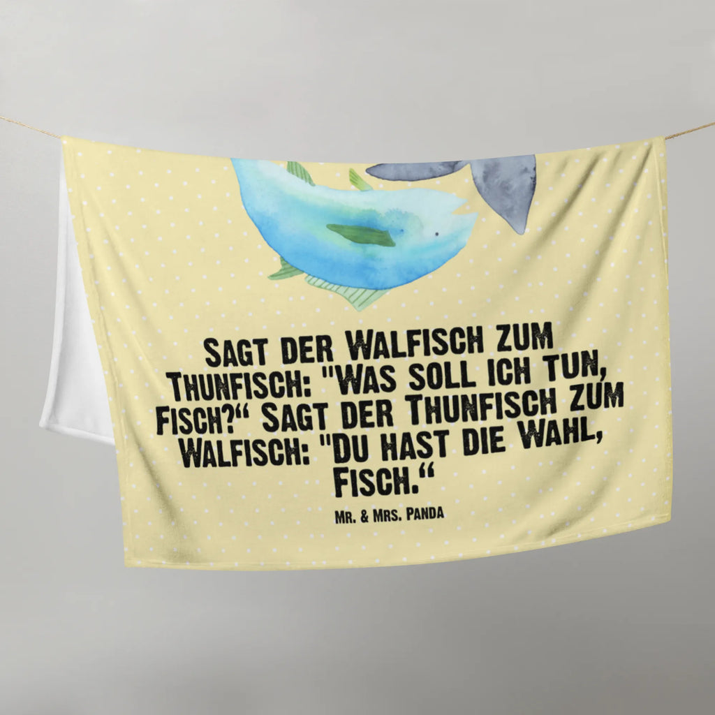 Babydecke Walfisch & Thunfisch Babygeschenk, Babydecke, Babyecke Kuscheldecke, Krabbeldecke, Geschenk Geburt, Tiermotive, Gute Laune, lustige Sprüche, Tiere, Flachwitz Geschenk, Wal, Witz, Wahl, Spruch des Tages, Tunfisch, Flachwitz, Spruch lustig, Wortwitz lustig