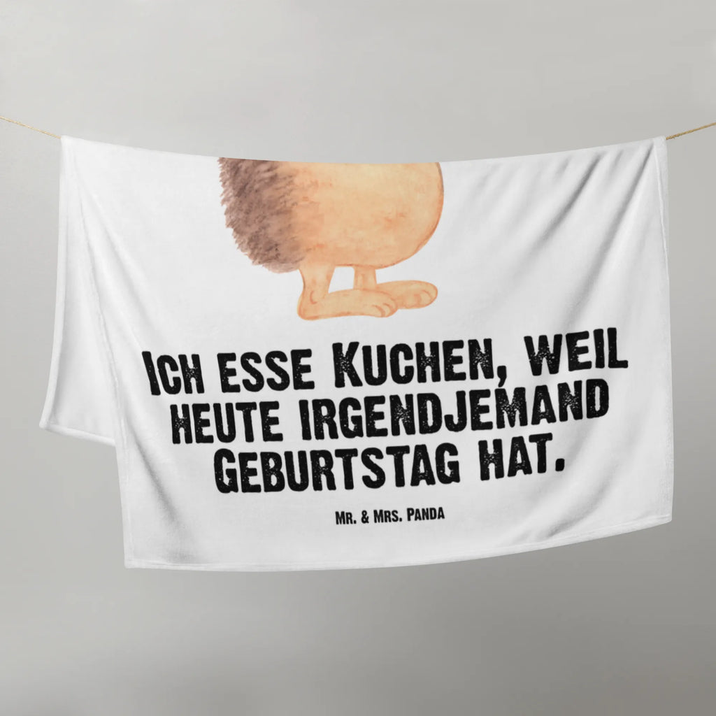 Kocyk dla niemowląt jeż kawałek ciasta Motywy zwierzęce, dobra energia, zabawne powiedzonka, zwierzęta