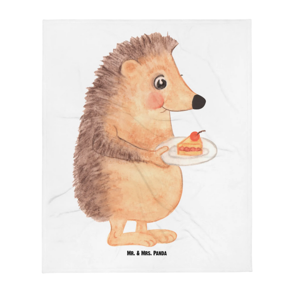 Kocyk dla niemowląt jeż kawałek ciasta Motywy zwierzęce, dobra energia, zabawne powiedzonka, zwierzęta