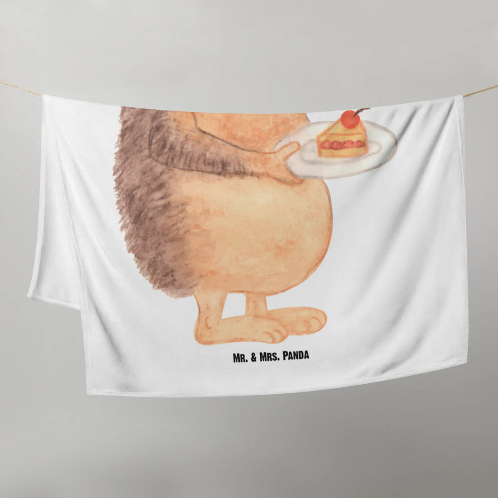 Kocyk dla niemowląt jeż kawałek ciasta Motywy zwierzęce, dobra energia, zabawne powiedzonka, zwierzęta