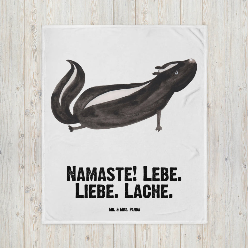 Babydecke Stinktier Yoga Geschenk Geburt, Kuscheldecke XXL, Kuschelfleecedecke, Babydecke, Wohnzimmerdecke, Schmusedecke, Babyecke Kuscheldecke, Jahrestagsgeschenk, Fleecedecke, Babygeschenk, Gemütlich, Entspannen, Kinderdecke, Teddydecke, Krabbeldecke, Dekoration, Dekodecke, Weihnachtsgeschenk, Mikrofaser Decke, Skunk, Stinktier, Wildtier, Lebe, Yoga, Stinki, Namaste, Stinker, Raubtier, Lache, Liebe