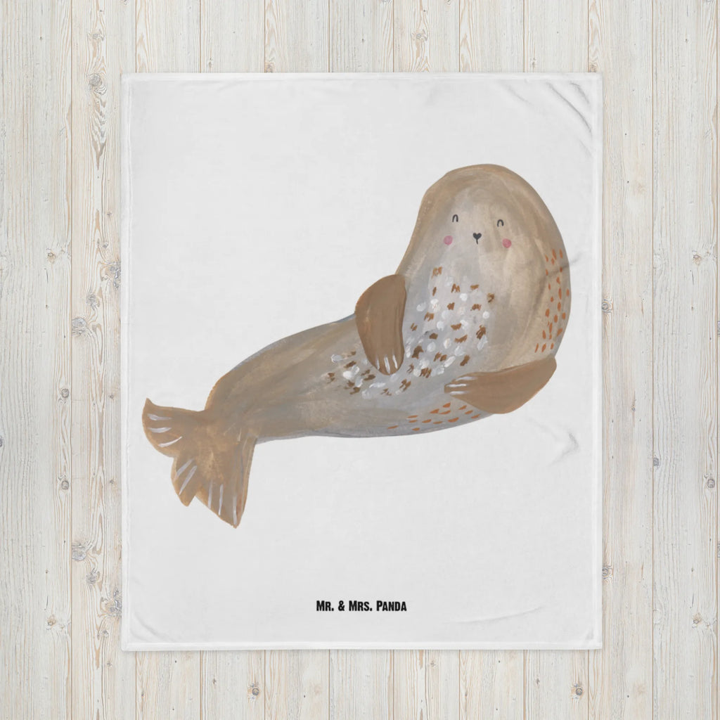 Baby blanket seal Laugh Babyecke Kuscheldecke, Babygeschenk, Krabbeldecke, Geschenk Geburt, Babydecke, Tiermotive, Gute Laune, lustige Sprüche, Tiere, Seehund, Ostsee, Robben, Strand, Nordsee, Meerestier, Robbe