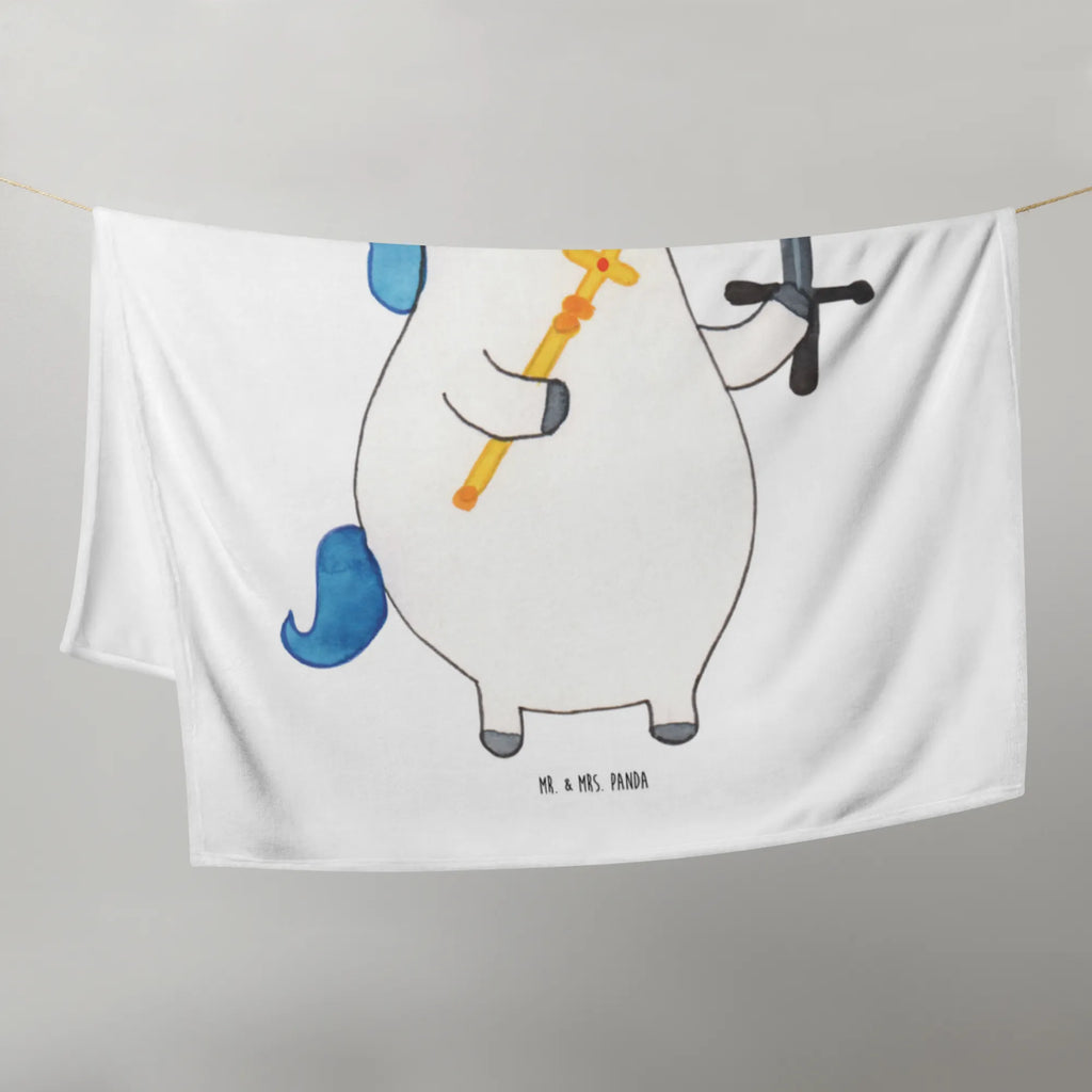 Baby blanket unicorn king with sword Krabbeldecke, Babyecke Kuscheldecke, Babygeschenk, Geschenk Geburt, Babydecke, Einhorn, Einhörner, Einhorn Deko, Unicorn, König, Mittelalter, Ritter