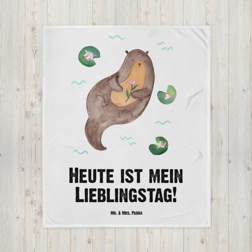 Kocyk dla niemowląt wydra lilia wodna Kuna, wydra, morska wydra