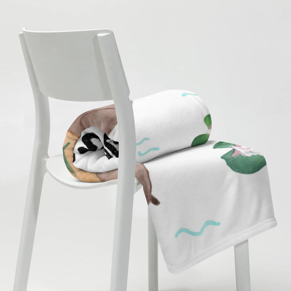 Kocyk dla niemowląt wydra lilia wodna Kuna, wydra, morska wydra