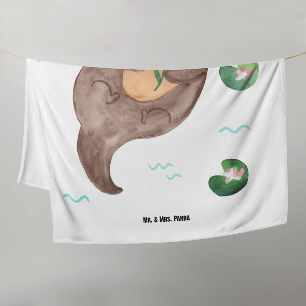 Kocyk dla niemowląt wydra lilia wodna Kuna, wydra, morska wydra