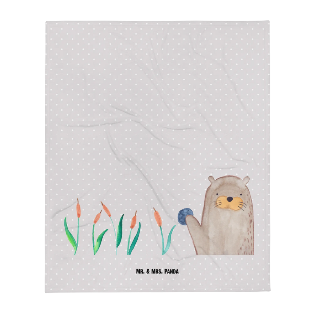 Kocyk dla niemowląt wydra kamień Babydecke, Krabbeldecke, Babyecke Kuscheldecke, Babygeschenk, Geschenk Geburt, Otter, Fischotter, Seeotter, Otter Seeotter See Otter