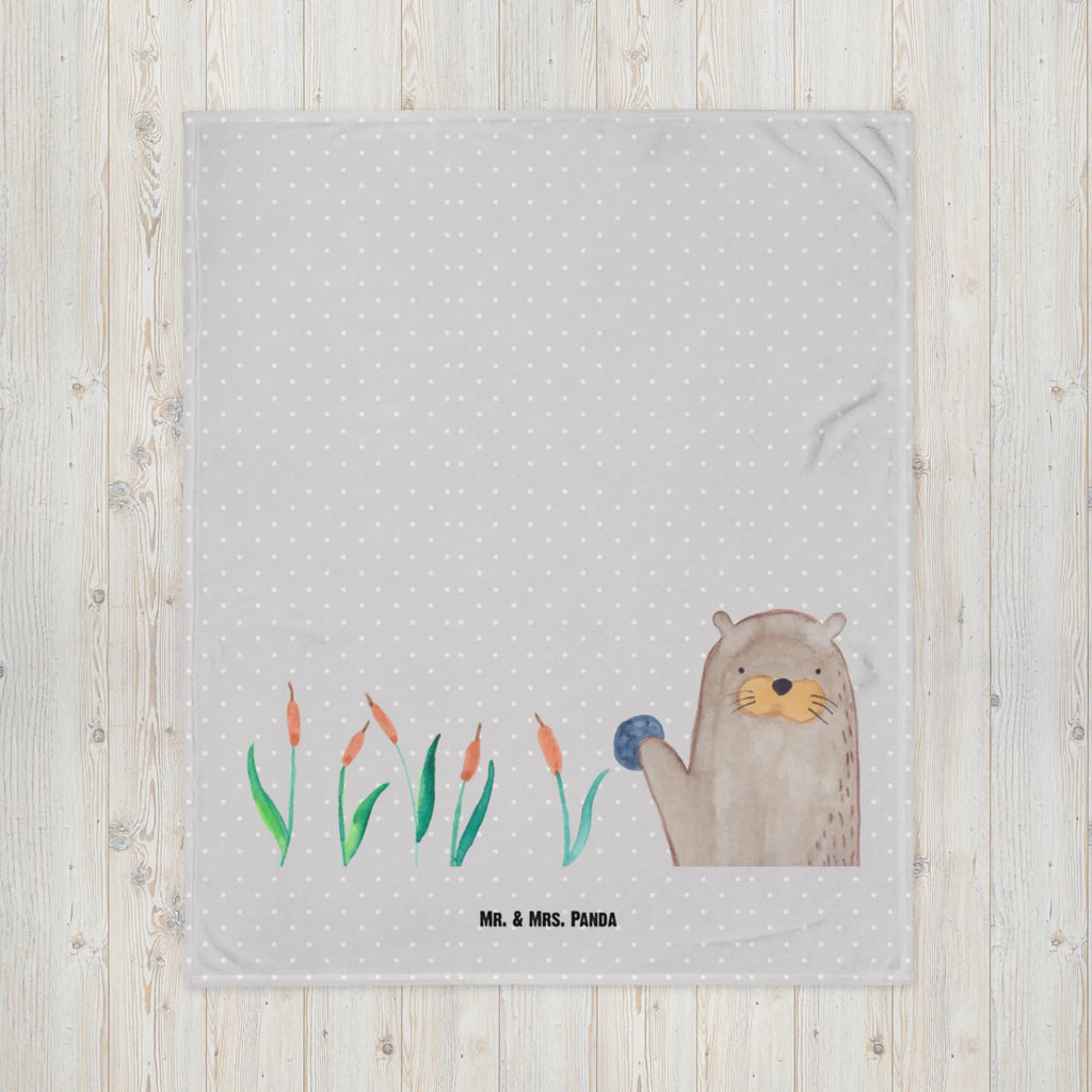 Kocyk dla niemowląt wydra kamień Babydecke, Krabbeldecke, Babyecke Kuscheldecke, Babygeschenk, Geschenk Geburt, Otter, Fischotter, Seeotter, Otter Seeotter See Otter