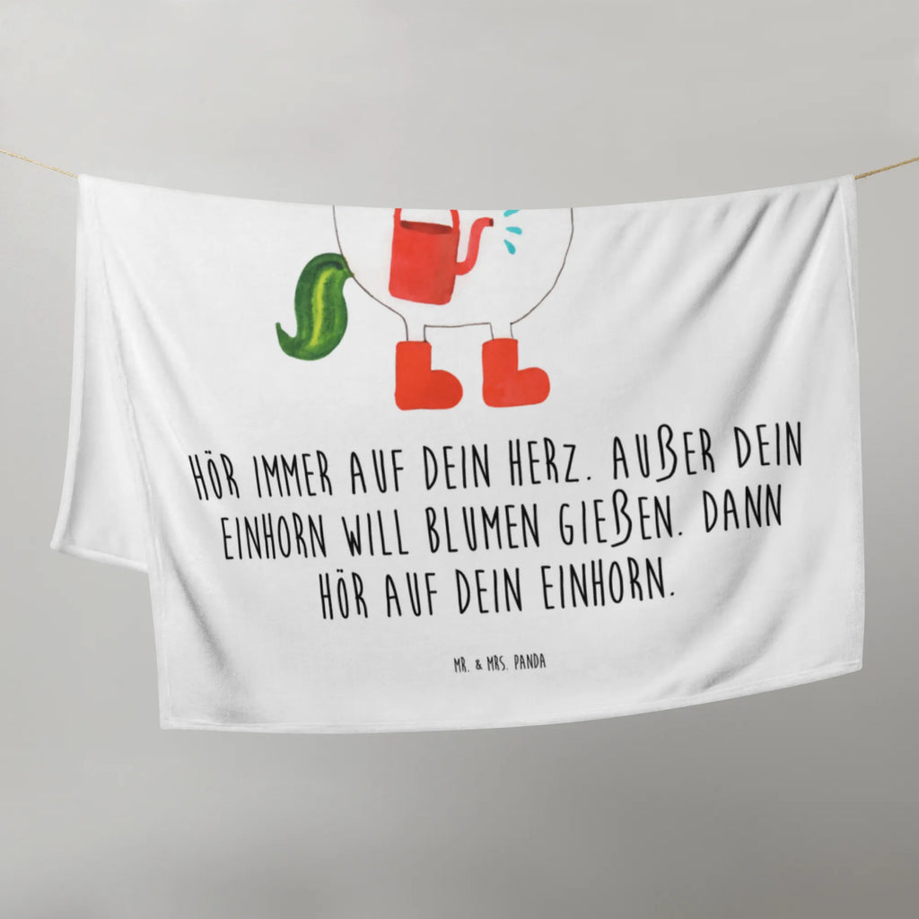 Babydecke Einhorn Gärtner Babydecke, Babygeschenk, Geschenk Geburt, Krabbeldecke, Babyecke Kuscheldecke, Einhorn, Einhörner, Einhorn Deko, Unicorn, Gießkanne, Lebenslust, Stiefel, Giesskanne, Luftballon, Garten, Freude, Freundin, Blume