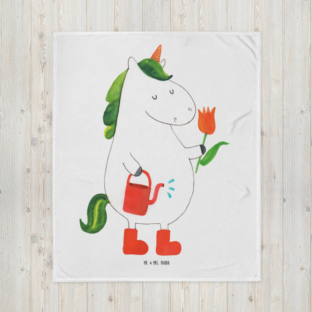 Babydecke Einhorn Gärtner Babydecke, Babygeschenk, Geschenk Geburt, Krabbeldecke, Babyecke Kuscheldecke, Einhorn, Einhörner, Einhorn Deko, Unicorn, Gießkanne, Lebenslust, Stiefel, Giesskanne, Luftballon, Garten, Freude, Freundin, Blume