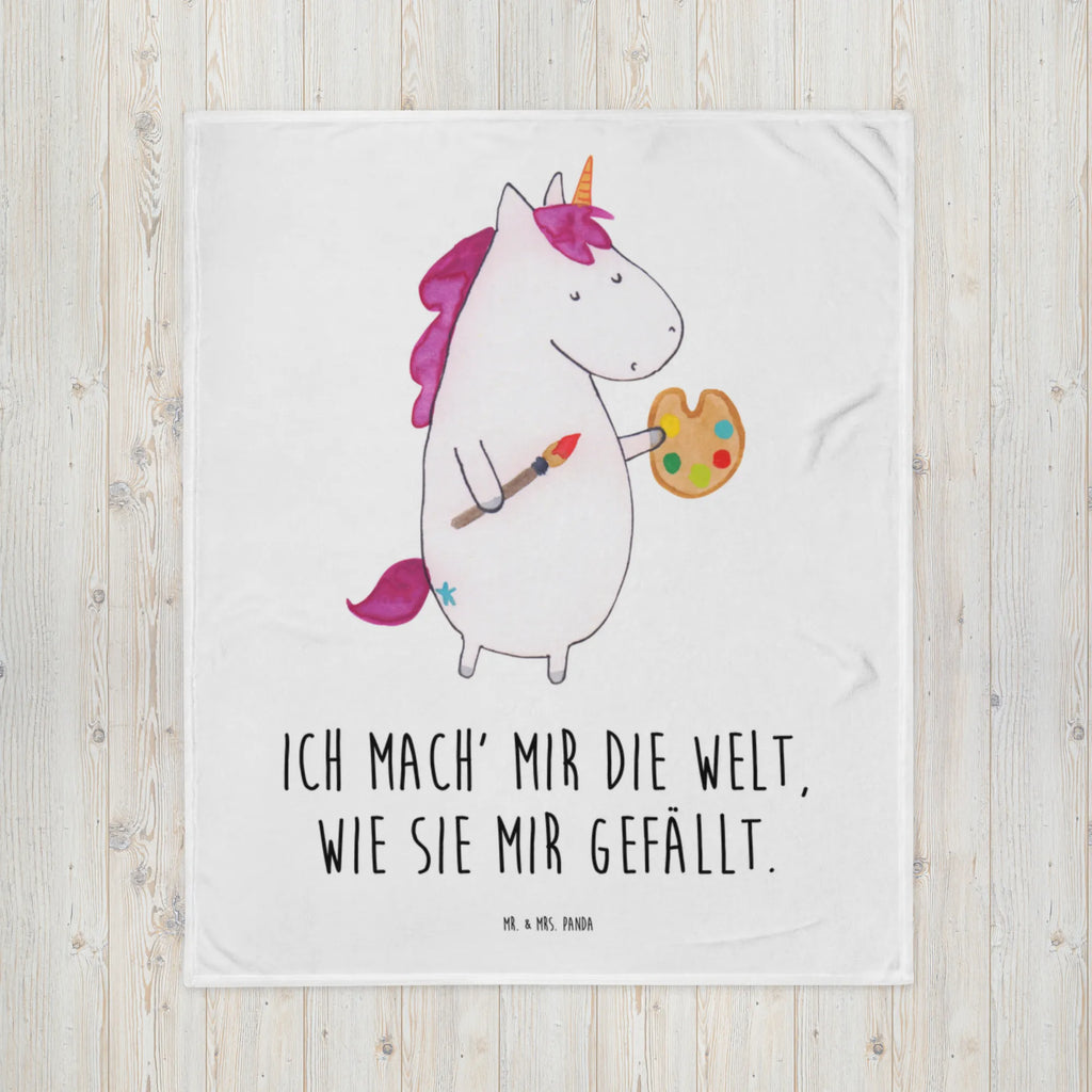 Babydecke Einhorn Künstler Schmusedecke, Jahrestagsgeschenk, Weihnachtsgeschenk, Teddydecke, Fleecedecke, Gemütlich, Dekodecke, Kinderdecke, Babydecke, Wohnzimmerdecke, Kuschelfleecedecke, Mikrofaser Decke, Dekoration, Geschenk Geburt, Krabbeldecke, Babyecke Kuscheldecke, Kuscheldecke XXL, Babygeschenk, Entspannen, Unicorn, Einhorn, Einhörner, Einhorn Deko, Geschenk, Farbe, Maler, Pinsel, Malen, Englisch, Welt, Stift, Zeichnen, Künstler, Artist