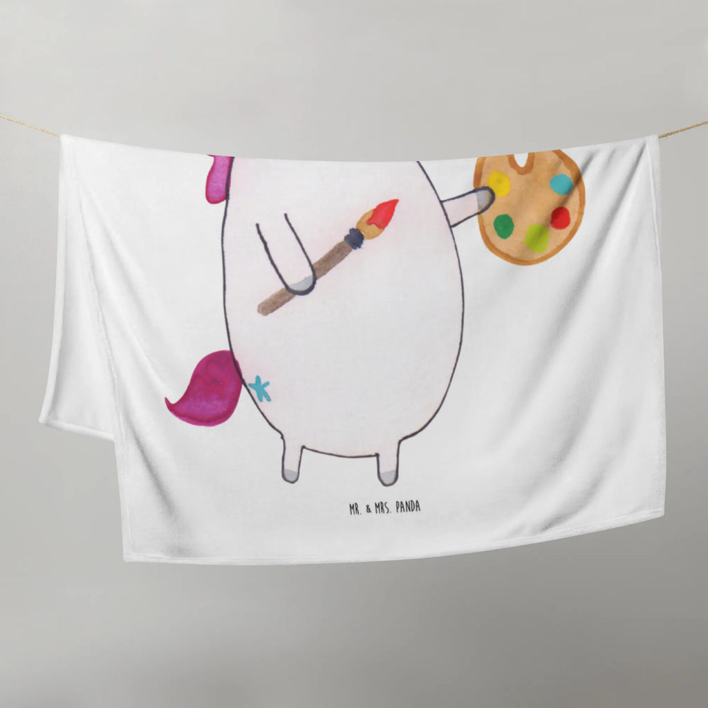 Babydecke Einhorn Künstler Schmusedecke, Jahrestagsgeschenk, Weihnachtsgeschenk, Teddydecke, Fleecedecke, Gemütlich, Dekodecke, Kinderdecke, Babydecke, Wohnzimmerdecke, Kuschelfleecedecke, Mikrofaser Decke, Dekoration, Geschenk Geburt, Krabbeldecke, Babyecke Kuscheldecke, Kuscheldecke XXL, Babygeschenk, Entspannen, Unicorn, Einhorn, Einhörner, Einhorn Deko, Geschenk, Farbe, Maler, Pinsel, Malen, Englisch, Welt, Stift, Zeichnen, Künstler, Artist
