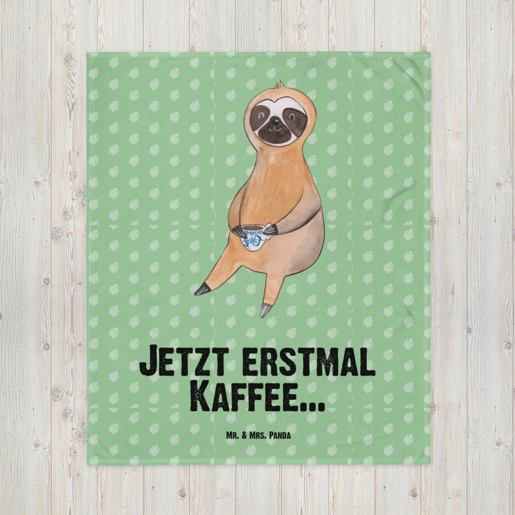 Babydecke Faultier Kaffee Babyecke Kuscheldecke, Krabbeldecke, Babydecke, Babygeschenk, Geschenk Geburt, Faultier, Faultier Geschenk, Faultier Deko, Kaffeetasse, Kaffeegetränk, Lieblingstier, Morgenmuffel, erster Kaffee, Coffee, Genießer, Faultiere, faul, Kaffee, Frühaufsteher