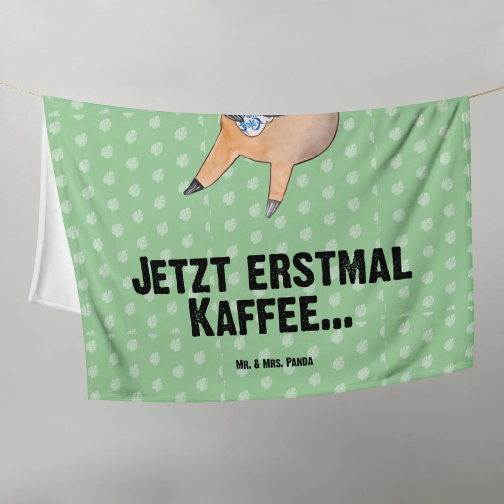 Babydecke Faultier Kaffee Babyecke Kuscheldecke, Krabbeldecke, Babydecke, Babygeschenk, Geschenk Geburt, Faultier, Faultier Geschenk, Faultier Deko, Kaffeetasse, Kaffeegetränk, Lieblingstier, Morgenmuffel, erster Kaffee, Coffee, Genießer, Faultiere, faul, Kaffee, Frühaufsteher