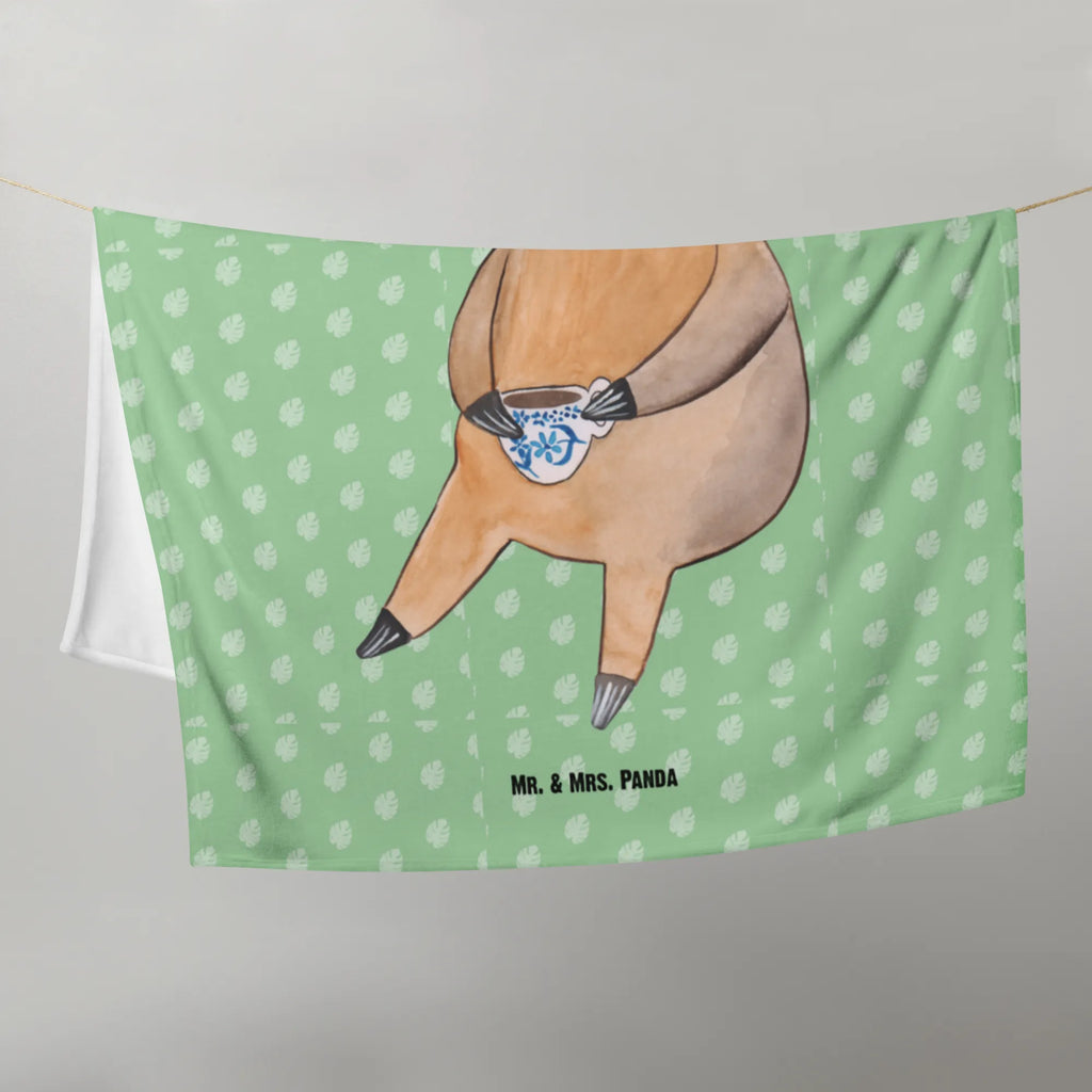 Babydecke Faultier Kaffee Babyecke Kuscheldecke, Krabbeldecke, Babydecke, Babygeschenk, Geschenk Geburt, Faultier, Faultier Geschenk, Faultier Deko, Kaffeetasse, Kaffeegetränk, Lieblingstier, Morgenmuffel, erster Kaffee, Coffee, Genießer, Faultiere, faul, Kaffee, Frühaufsteher