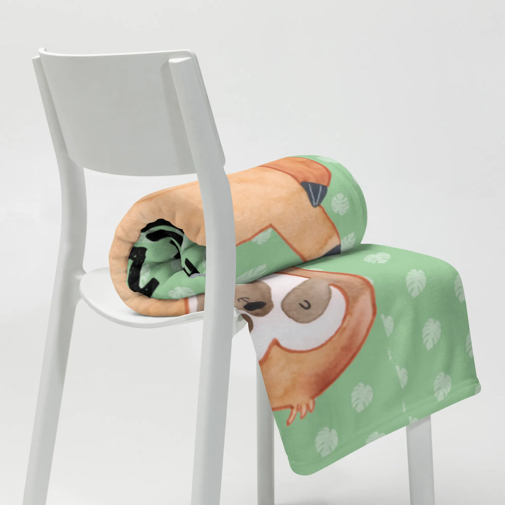 Kocyk dla niemowląt leniwiec Zadowolony Leniwiec, prezent z leniwcem, dekoracja z leniwcem