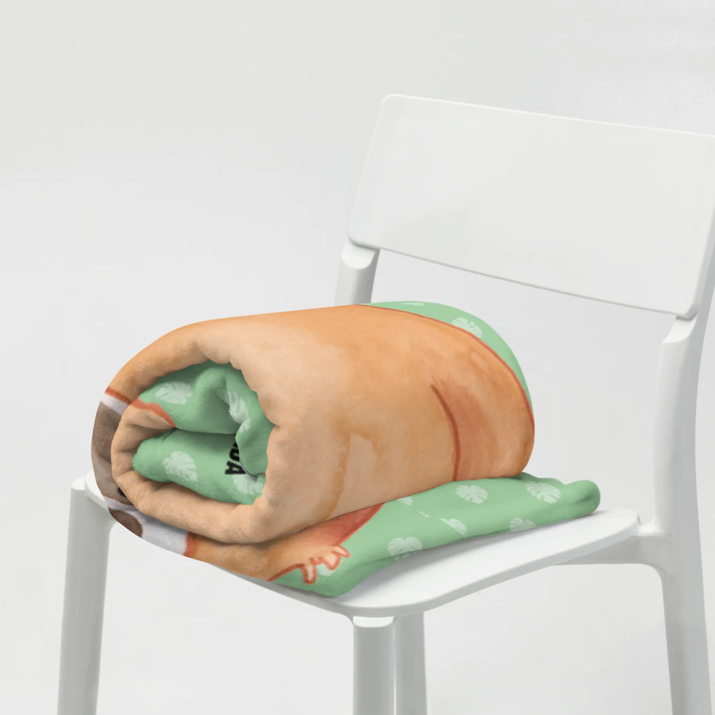 Kocyk dla niemowląt leniwiec Zadowolony Leniwiec, prezent z leniwcem, dekoracja z leniwcem