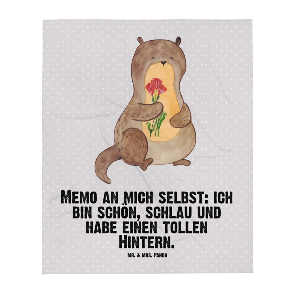 Kocyk dla niemowląt wydra bukiet kwiatów Kuna, wydra, morska wydra