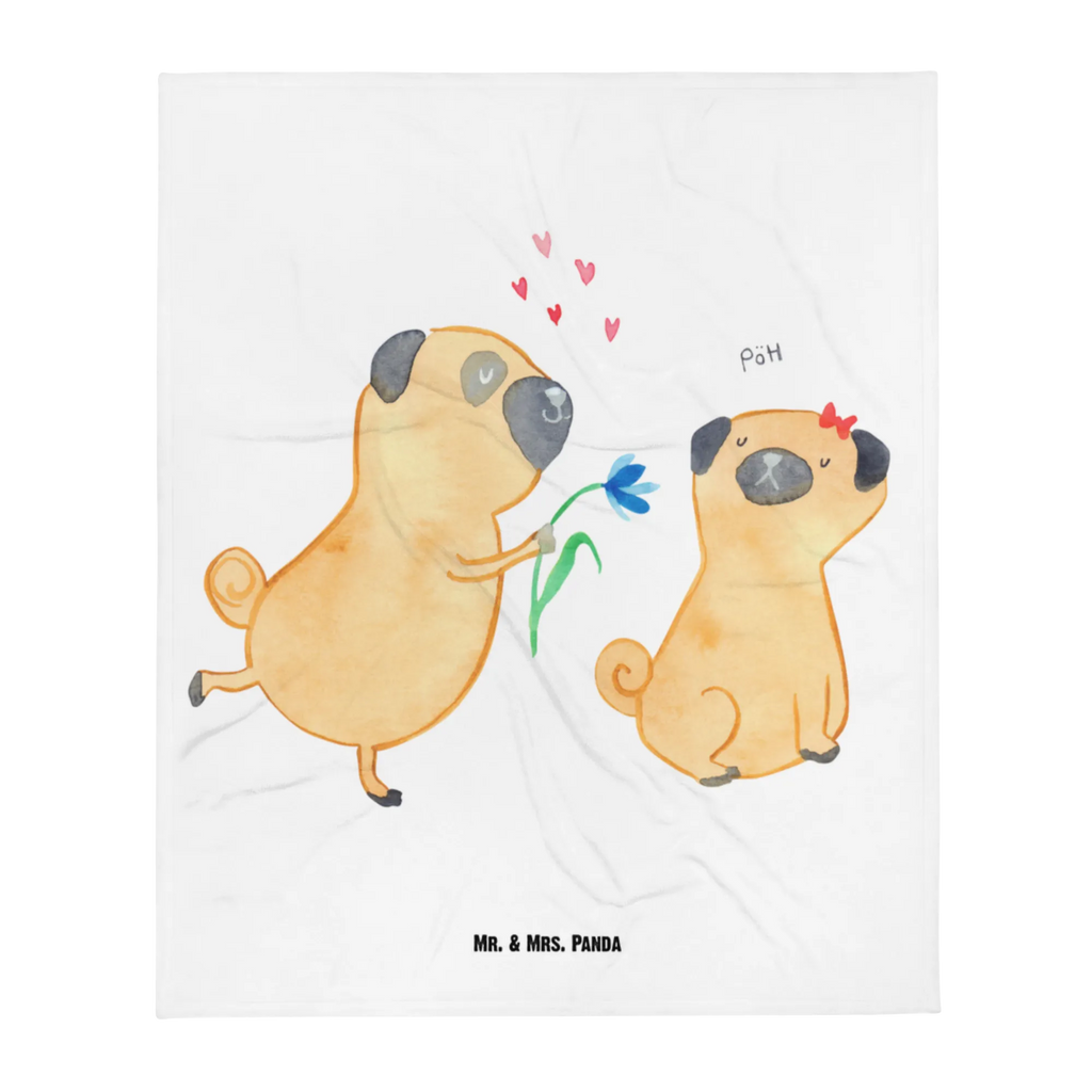 Kocyk dla niemowląt mops Zakochani Babygeschenk, Geschenk Geburt, Babydecke, Babyecke Kuscheldecke, Krabbeldecke, Hund, Hundemotiv, Haustier, Hunderasse, Tierliebhaber, Hundebesitzer, Sprüche, Liebesspruch. Verlobt, Liebe, Hundeliebe, verliebt, Mops, Möpse, Geschenk Freund, Partner