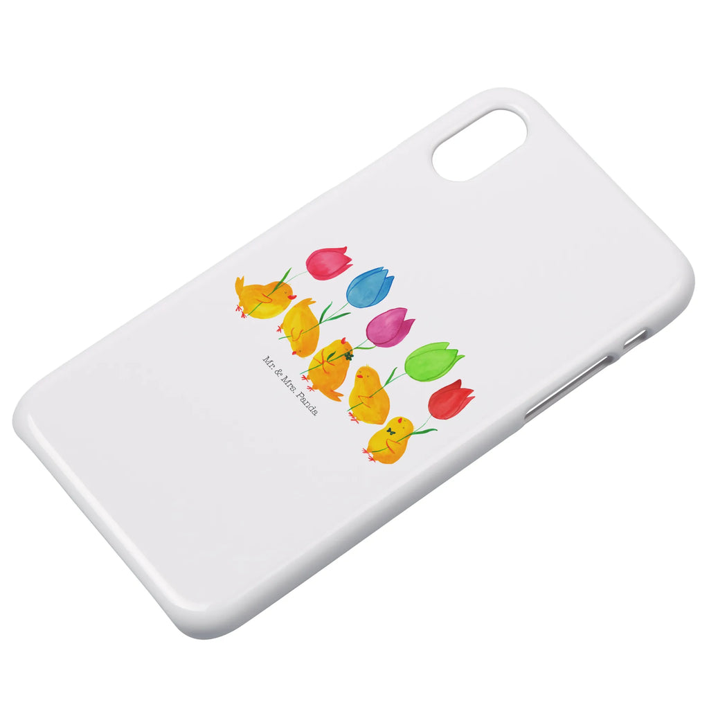 Phone case chick parade mobile phone, case, mobile cover, Iphone 10, mobile phone case, Iphone X, cover, Easter, Easter bunny, Tulips, Happy Easter, Easter greetings, Chicks, Flowers, Parade