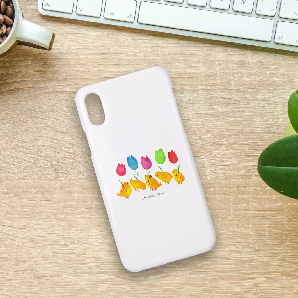 Phone case chick parade mobile phone, case, mobile cover, Iphone 10, mobile phone case, Iphone X, cover, Easter, Easter bunny, Tulips, Happy Easter, Easter greetings, Chicks, Flowers, Parade