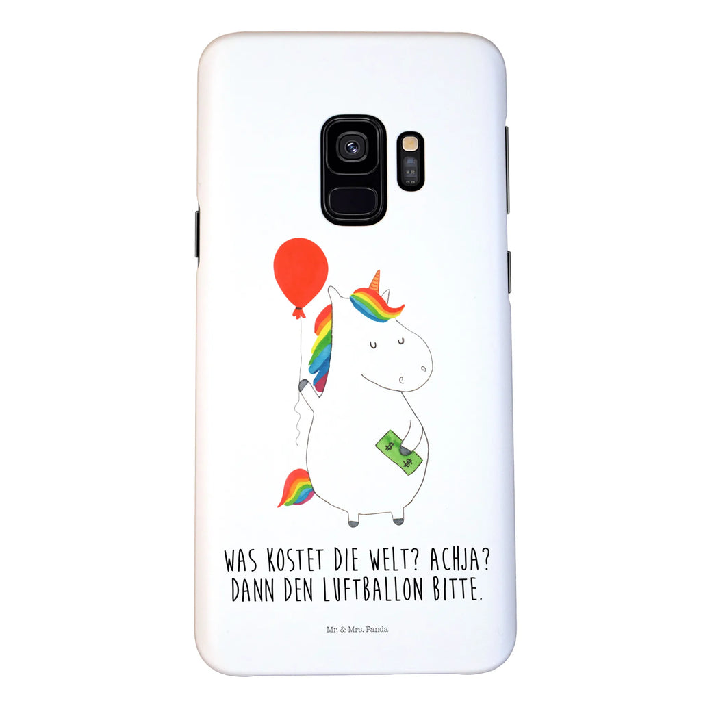 Etui na iPhone 10 Jednorożec Balon Hülle, Cover, Iphone 10, Iphone X, Handyhülle, Handy, Handy Case, Handycover, Einhorn Deko, Einhorn, Einhörner, Unicorn, Freundin, Luftballon, Freude, Geld, Geschenk, Lebenslust