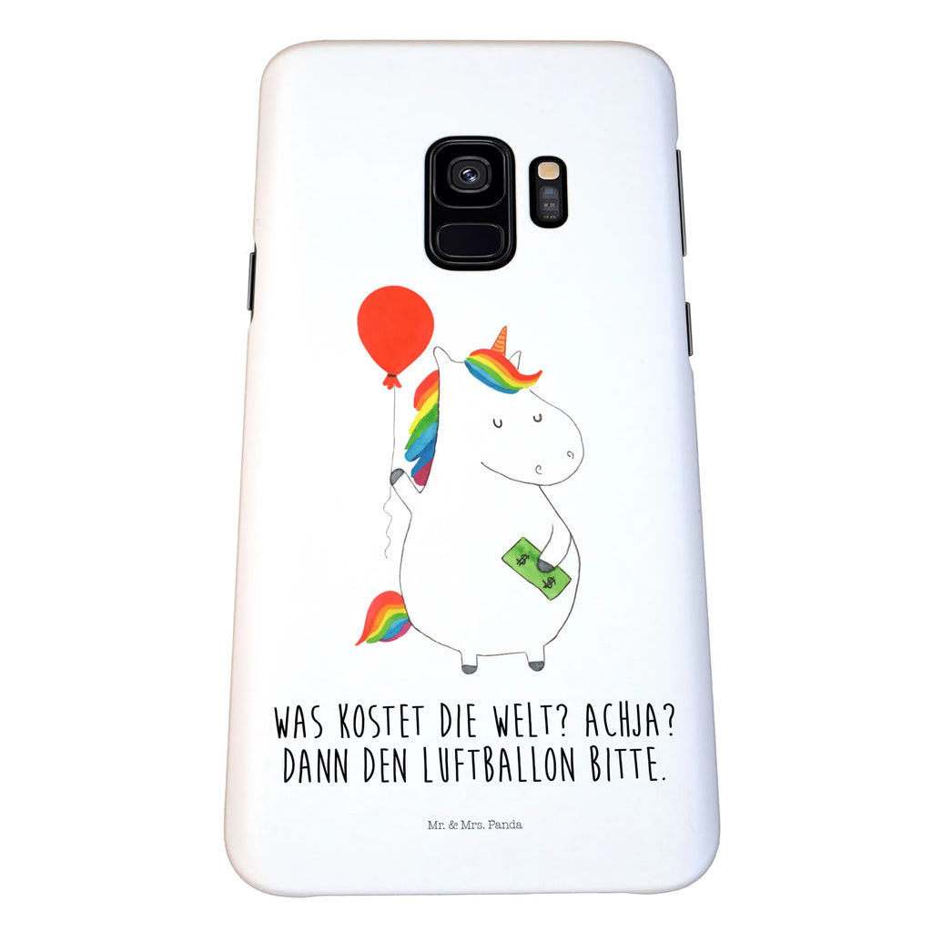 Etui na iPhone 10 Jednorożec Balon Hülle, Cover, Iphone 10, Iphone X, Handyhülle, Handy, Handy Case, Handycover, Einhorn Deko, Einhorn, Einhörner, Unicorn, Freundin, Luftballon, Freude, Geld, Geschenk, Lebenslust