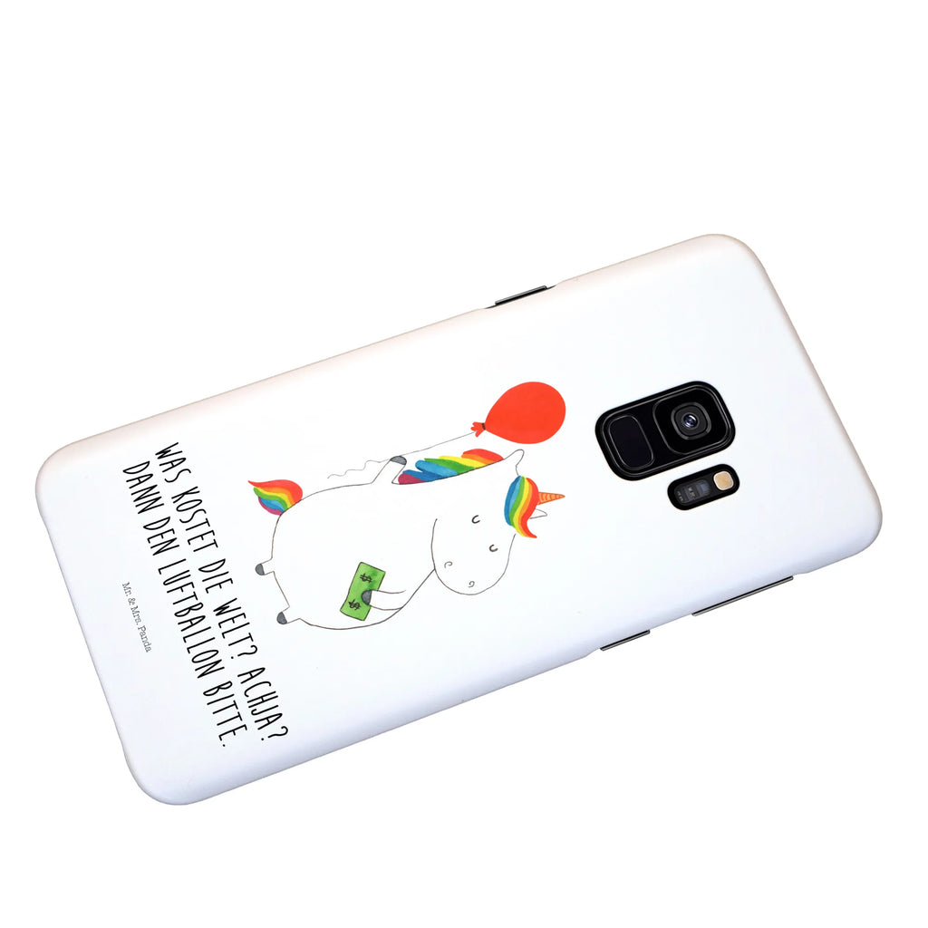 Etui na iPhone 10 Jednorożec Balon Hülle, Cover, Iphone 10, Iphone X, Handyhülle, Handy, Handy Case, Handycover, Einhorn Deko, Einhorn, Einhörner, Unicorn, Freundin, Luftballon, Freude, Geld, Geschenk, Lebenslust