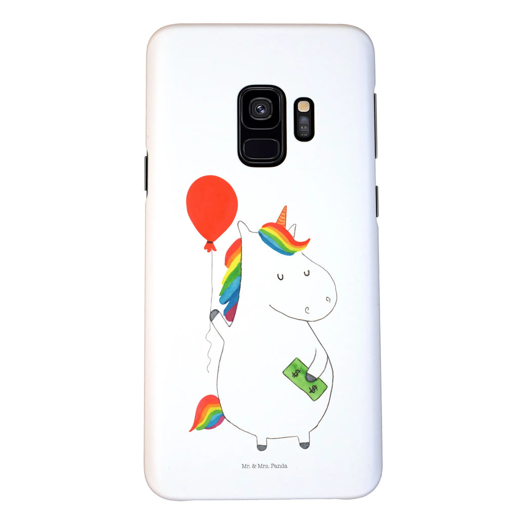 Etui na iPhone 10 Jednorożec Balon Hülle, Cover, Iphone 10, Iphone X, Handyhülle, Handy, Handy Case, Handycover, Einhorn Deko, Einhorn, Einhörner, Unicorn, Freundin, Luftballon, Freude, Geld, Geschenk, Lebenslust