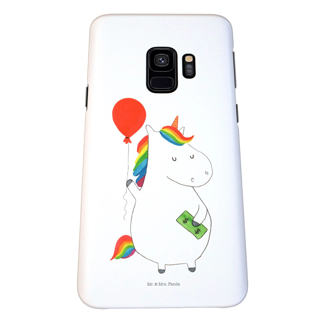 Etui na iPhone 10 Jednorożec Balon Hülle, Cover, Iphone 10, Iphone X, Handyhülle, Handy, Handy Case, Handycover, Einhorn Deko, Einhorn, Einhörner, Unicorn, Freundin, Luftballon, Freude, Geld, Geschenk, Lebenslust
