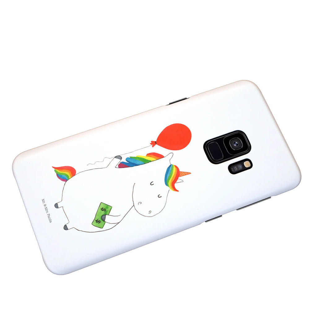 Etui na iPhone 10 Jednorożec Balon Hülle, Cover, Iphone 10, Iphone X, Handyhülle, Handy, Handy Case, Handycover, Einhorn Deko, Einhorn, Einhörner, Unicorn, Freundin, Luftballon, Freude, Geld, Geschenk, Lebenslust