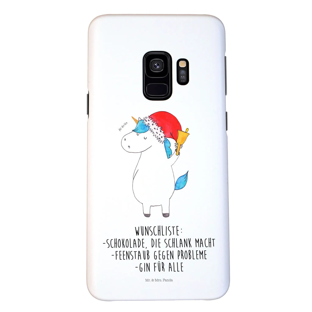 Phone case unicorn Santa Claus Iphone X, Hülle, Iphone 10, Handycover, Handy, Handy Case, Handyhülle, Cover, Einhorn Deko, Einhörner, Unicorn, Einhorn, Wunschzettel, Feenstaub, Weihnachtsmann, Schoki, Schokolade, Weihnachten, Wunschliste, Gin, Nikolaus
