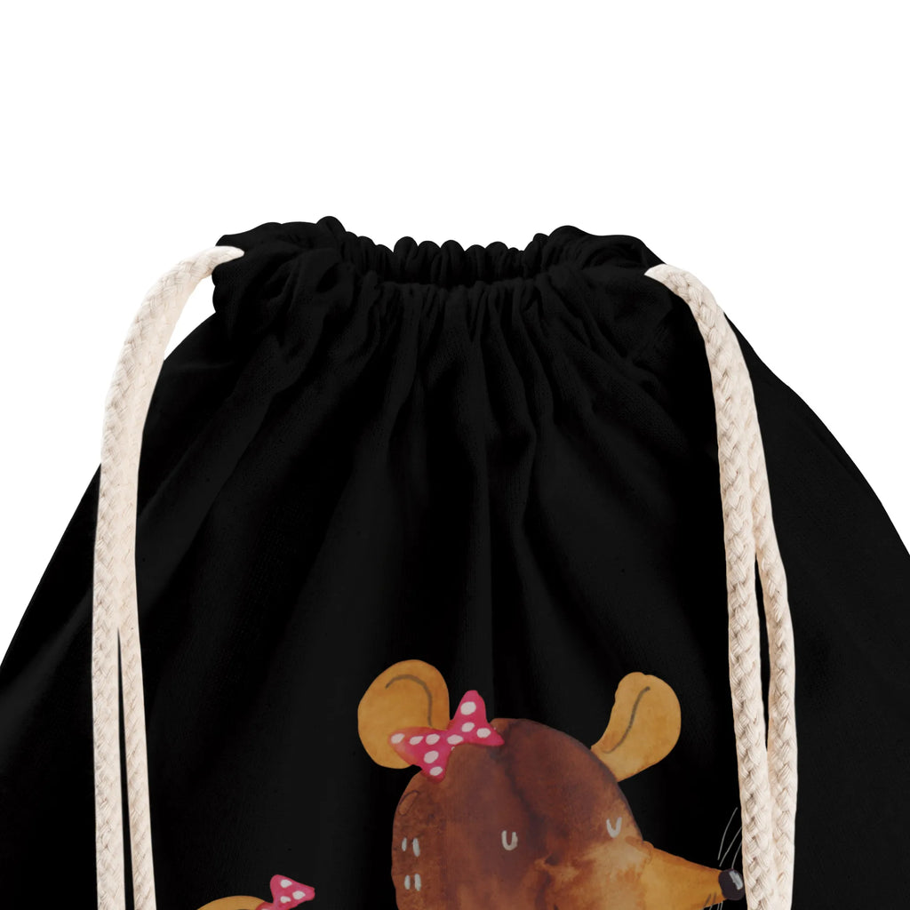 Drawstring bag Mouse Cookies sports bag, carrier bag, gym bag, hipster, bag, jute bag, Winter, Christmas, Christmas time, snow, chaosqueen, cookies, mouse, christmas baking, christmas, christmas cookies, baking, winter