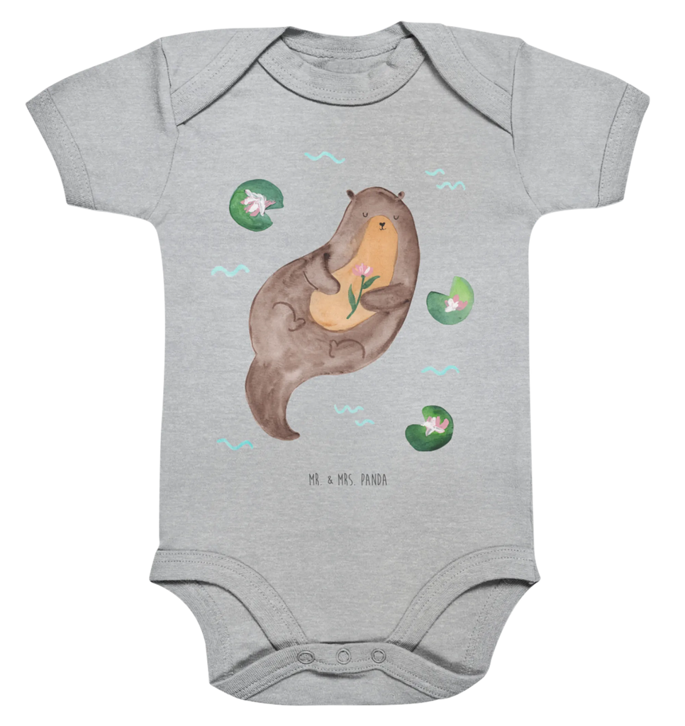 Organic Baby Body otter Water Lily babykleidung strampler, Einteiler, Babybody, babyanzug, bio babybody, strampelanzug, baby overall, Baby-Body, Babystrampler, Baby Body, babykleidung body, Strampler, overall baby, Seeotter, Fischotter, Otter, Otter Seeotter See Otter