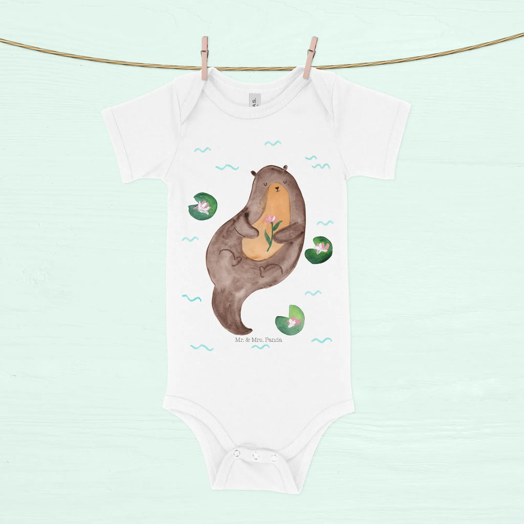 Organic Baby Body otter Water Lily babykleidung strampler, Einteiler, Babybody, babyanzug, bio babybody, strampelanzug, baby overall, Baby-Body, Babystrampler, Baby Body, babykleidung body, Strampler, overall baby, Seeotter, Fischotter, Otter, Otter Seeotter See Otter