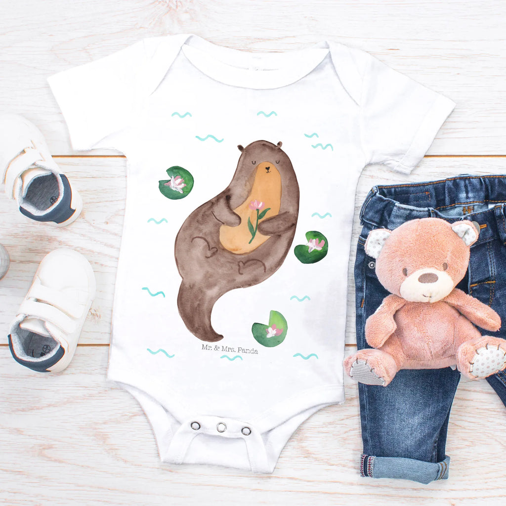 Organic Baby Body otter Water Lily babykleidung strampler, Einteiler, Babybody, babyanzug, bio babybody, strampelanzug, baby overall, Baby-Body, Babystrampler, Baby Body, babykleidung body, Strampler, overall baby, Seeotter, Fischotter, Otter, Otter Seeotter See Otter